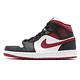 Nike 休閒鞋 Air Jordan 1代 Mid 男鞋 Metallic Red 喬丹 黑頭 黑 白 紅 554724122 product thumbnail 2