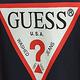 GUESS-男裝-經典倒三角LOGO短T,T恤-深藍 原價1290 product thumbnail 7