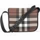 BURBERRY Check 格紋環保帆布斜背信差包(深樺木棕) product thumbnail 8