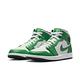 NIKE AIR JORDAN 1 MID 男籃球運動鞋-白綠-DQ8426301 product thumbnail 3