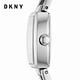 DKNY Crosswalk 經典交叉晶燦方錶不鏽鋼手腕錶 銀色不鏽鋼鍊帶 22MM NY2935 product thumbnail 3