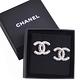 CHANEL A63378 經典銀色CC LOGO 立體蝕刻耳環(耳針式) product thumbnail 2