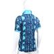BOSS 藍色花紋短袖POLO衫 product thumbnail 6
