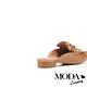 拖鞋 MODA Luxury 復古時尚可拆式流蘇鍊條穆勒低跟拖鞋－咖 product thumbnail 4