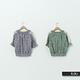 【KiKi】英國風格紋蕾絲-女短袖襯衫(綠色/版型適中) product thumbnail 6