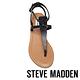 STEVE MADDEN UPON  經典真皮T字平底涼鞋-黑色 product thumbnail 6