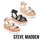 STEVE MADDEN-KIRSTEN 二字帶繫踝軟木厚底涼鞋-黑色 product thumbnail 6