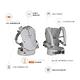 BeSafe Haven輕量秒充氣墊腰凳式嬰幼兒揹帶- 3D冰稜灰 product thumbnail 5