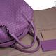 BOTTEGA VENETA 經典小羊皮Nappa Bag 大型編織側肩背包(淺紫) product thumbnail 7