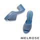 拖鞋 MELROSE 美樂斯 簡約日常純色美型高跟拖鞋－藍 product thumbnail 5