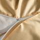 Betrise金褐黃 雙人 LOGO系列 300織紗100%純天絲防蹣抗菌四件式兩用被床包組 product thumbnail 8