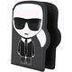 KARL LAGERFELD K/IKONIK 老佛爺肖像造型防刮皮護照夾(黑色) product thumbnail 5