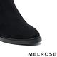 長靴 MELROSE 美樂斯 極簡氣勢彈力絨布楔型高跟過膝長靴－黑 product thumbnail 5