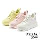 休閒鞋 MODA MODAY 街頭潮感層次牛皮厚底休閒鞋－白 product thumbnail 7