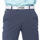 【Lynx Golf】男款彈性舒適拉鍊口袋腰圍羅紋鬆緊袋設計平口休閒長褲-深灰色 product thumbnail 5