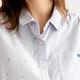 Arnold Palmer -女裝-直條提織點點長袖襯衫-淺藍色 product thumbnail 2