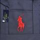 POLO Ralph Lauren 經典大馬LOGO圖騰刺繡中型釦式肩背托特包(海軍藍色/紅馬) product thumbnail 5