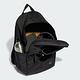 Adidas Backpack 黑色 百搭 簡約 拉鍊開口 休閒 後背包 IM1136 product thumbnail 3