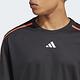 Adidas WO Base Tee IB7896 男 短袖 上衣 T恤 亞洲版 運動 訓練 健身 重訓 耐磨 黑橘 product thumbnail 5