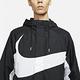 Nike 外套 Swoosh Lined Jacket 男款 NSW 運動休閒 輕量尼龍 連帽外套 抽繩 黑白 DD5968-010 product thumbnail 5