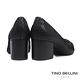 Tino Bellini 巴西進口立體觸感牛皮高跟鞋 _黑 product thumbnail 5