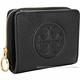 TORY BURCH Perry Bombe T字浮雕荔紋牛皮釦式短夾(黑色) product thumbnail 3