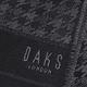 DAKS 義大利製經典品牌字母LOGO千鳥格紋羊毛圍巾(黑灰) product thumbnail 5