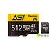 AGI 亞奇雷 microSDXC UHS-I A2 V30 512G 記憶卡 附轉卡(Made in Taiwan) product thumbnail 2