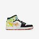 Nike Air Jordan 1 Mid SE GS [DJ6563-038] 大童 休閒鞋 Drip AJ1 黑橘 product thumbnail 2