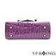SPRING-燦爛的月光鱷魚壓紋托特包-奢華紫 product thumbnail 4