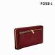 FOSSIL Liza 真皮拉鍊式長夾-緋紅色 SL7878G602 product thumbnail 5