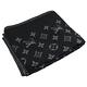 LV M76032 MONOGRAM ECLIPSE 經典花紋羊毛混紡披肩(黑灰) product thumbnail 2