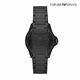 Emporio Armani Diver 都會魅力日曆潛水手錶 黑色不鏽鋼鍊帶 42MM AR11398 product thumbnail 4