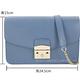 FURLA Metropolis 金釦防刮牛皮鍊帶肩背包(莫蘭迪藍) product thumbnail 6