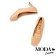高跟鞋 MODA Luxury 氣質編織羊皮方頭高跟鞋－米 product thumbnail 5