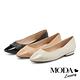 低跟鞋 MODA Luxury 日常都會純色韓系小姐姐全真皮尖頭低跟鞋－白 product thumbnail 7