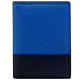 COACH 寶藍色皮革壓紋雙摺證件名片/短夾 product thumbnail 2