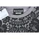 BOUTIQUE MOSCHINO 灰色蕾絲圖印字母LOGO棉質短袖T恤 product thumbnail 5