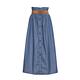 OUWEY歐薇 春日度假感排釦條紋造型長裙(深藍色；S-L)3232162209 product thumbnail 5