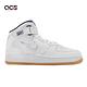 Nike 休閒鞋 Air Force 1 Mid QS 男女鞋 經典 洋基隊 紐約地鐵 皮革 情侶穿搭 白 深藍 DH5622-100 product thumbnail 6