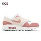 Nike 休閒鞋 Air Max 1 GS 大童 女鞋 白 米白 粉紅 氣墊 運動鞋 DZ3307-101 product thumbnail 3