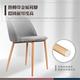 E-home Quilyn奎琳菱紋絨布金屬腳餐椅-三色可選 product thumbnail 8