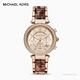 MICHAEL KORS 經典玳瑁三眼時尚腕錶MK6832 product thumbnail 2