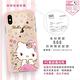 三麗鷗 Kitty iPhone XS Max 6.5吋施華彩鑽四角防撞手機殼-寶石凱蒂 product thumbnail 4