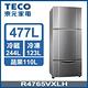 1+1超值組 TECO東元 477公升 一級能效變頻三門冰箱+10吋碳素電暖器 R4765VXLH+YN1012AB product thumbnail 3