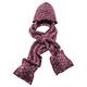 【ATUNAS 歐都納】保暖帽含圍巾 A-A1545 桃紫 product thumbnail 2