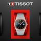 TISSOT天梭 官方授權 PRX系列 18K金 復古簡約機械腕錶-藍 母親節 禮物 40mm/T9314074104100 product thumbnail 7