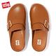 【FitFlop】SHUV BUCKLE-STRAP LEATHER CLOGS 金屬扣環設計木屐鞋-女(淺褐色) product thumbnail 4