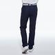 【Lynx Golf】男款彈性舒適後袋口造型設計丹寧牛仔褲平面休閒長褲-深藍色 product thumbnail 8