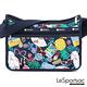 LeSportsac - Standard 雙口袋A4大書包-附化妝包 (仲夏日常/深藍) product thumbnail 4